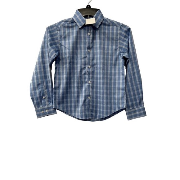 New Van Heusen Flex Size S/P 8 Boys Dress Shirt Blue Wedding, Special occasion - Picture 1 of 10